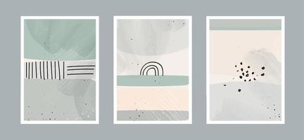 Abstract arts background with different shapes for wall decoration, postcard or brochure cover design. Vector design