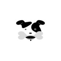 diseño de ilustración de vector de logotipo de perro