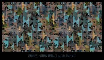 Seamless  pattern abstract nature shape art vector