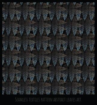 Seamless  pattern abstract overlapping geometry leaves art vector