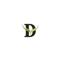 letter D logo vector illustration design