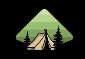 Big camping tent illustration design vector