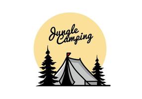 Big camping tent illustration design vector