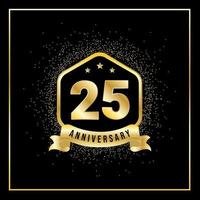 25 Years anniversary celebration vector