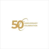 celebración de 50 años aniversario vector