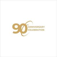 90 years annaiversary celebration vector