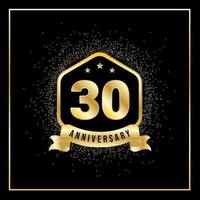 30 Years anniversary celebration vector