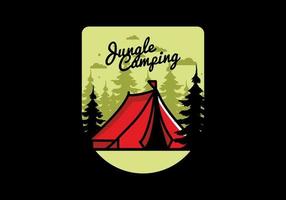 Big camping tent illustration design vector