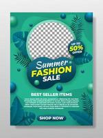Summer Fashion Sale Poster vector