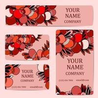 Business card for your design vector