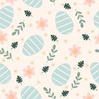 Easter seamless pattern and Beautiful Easter Egg Seamless Pattern Background for printing on paper or fabric vector