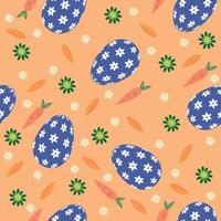 Easter seamless pattern and Beautiful Easter Egg Seamless Pattern Background for printing on paper or fabric vector