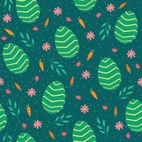 Easter seamless pattern and Beautiful Easter Egg Seamless Pattern Background for printing on paper or fabric vector