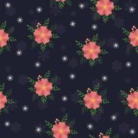 Floral seamless pattern Hand drawn colorful flowers Natural background with colorful painted flowers vector