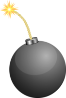 ilustração de design de clipart de bomba png