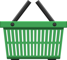 Supermarket basket clipart design illustration png