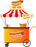 Hot dog clipart design illustration png