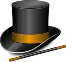 ilustração de design de clipart de chapéu mágico png