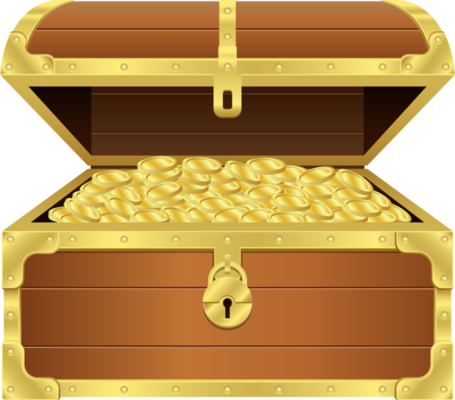 Free Treasure chest clipart design illustration 9354918 PNG with  Transparent Background