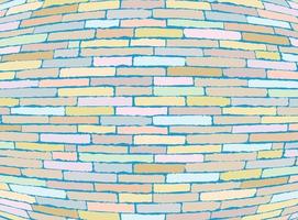 pastel brick wall pattern background vector