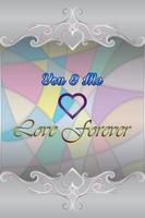 wedding card you and me love forever vector