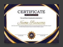 Graduation Certificate Template vector