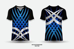 Fantastic wavy shapes design jersey T shirt sports suitable for racing, soccer, e sports. vector