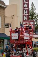 July 4th, 2022 Larkspur California USA, Corte Madera Larkspur 4th of July Parade, Lucky Grocery Shopping Cart Float photo