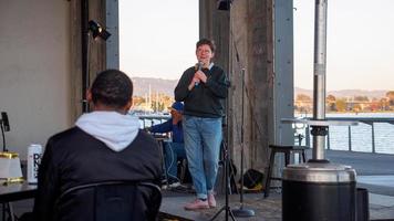 July 9, 2022 , 9th Avenue Terminal, Brooklyn Basin 288 Ninth Ave. Oakland, CA 94606, USA, Comedy Edge Stand-Up On the Waterfront,  Emery Jean comedian photo