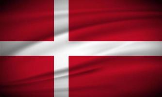 Elegant realistic Denmark flag background. Denmark Independence Day design vector