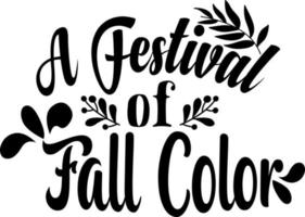 A festival of fall color vector