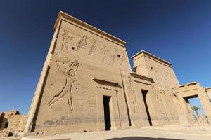 Front of Philae Temple in Aswan, Egypt photo
