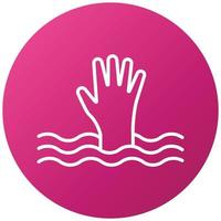 Drown Icon Style vector