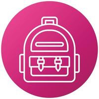 Backpack Icon Style vector