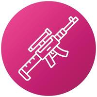 Sniper Rifle Icon Style vector