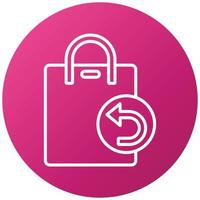 Return Icon Style vector