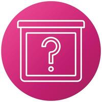 Mystery Item Icon Style vector