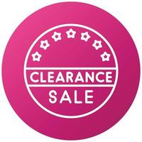 Clearance Sale Icon Style vector