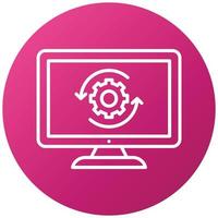 Upgrade Desktop Icon Style vector