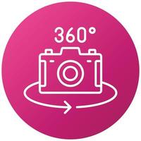 360 Camera Icon Style vector