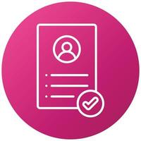 CV Icon Style vector