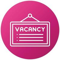Job Vacancy Icon Style vector