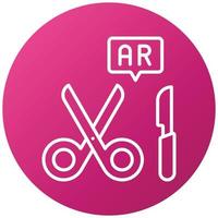 Ar Surgery Icon Style vector