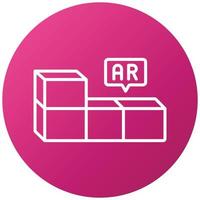 Ar Building Blocks Icon Style vector