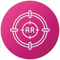 Ar Shooting Icon Style vector