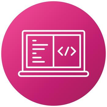estilo de icono de codificación vector