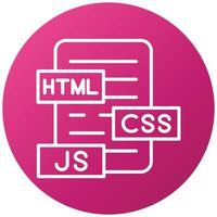 estilo de icono html js css vector