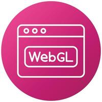 Webgl Icon Style vector