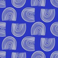 Abstract geometry creative seamless pattern blue texture vector