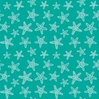 Sea Stars Seamless Pattern vector